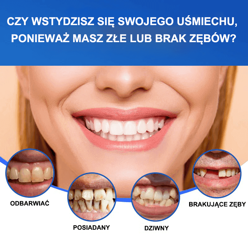 (Przystępne cenowo piękno🧏♀️🧏♂️)--NCzy kiedykolwiek wstydziłeś się swojego uśmiechu lub krzywych zębów?ESLEMY™ -- Zaawansowany, w pełni spersonalizowany zestaw protez🦷